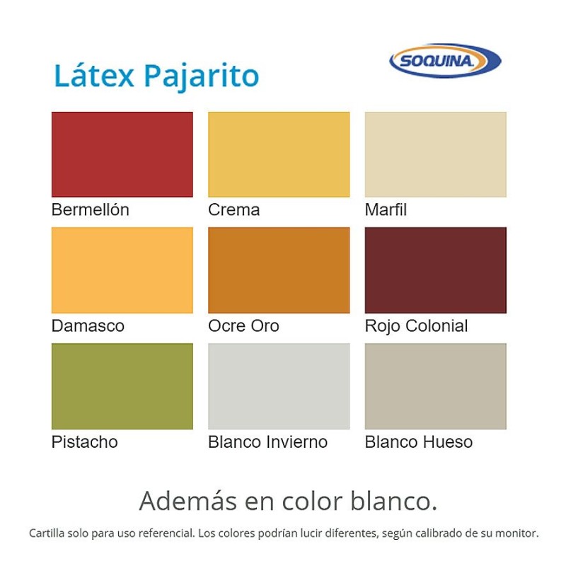 LATEX SOQUINA PAJARITO 1 GALON DAMASCO