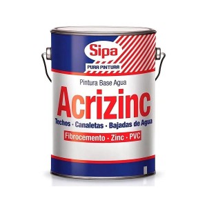 PINTURA SIPA TECHO ACRIZINC 1 GL ROJO COLONIAL