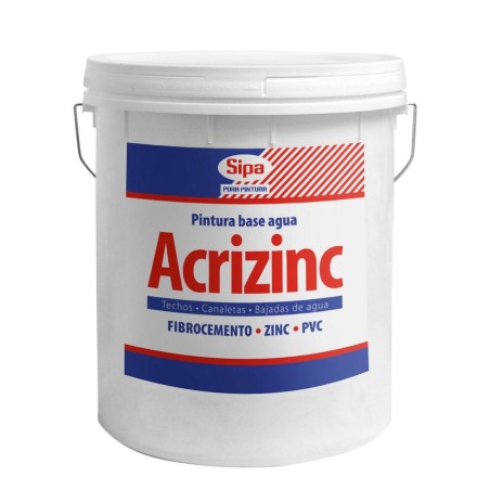 PINTURA SIPA TECHO ACRIZINC 4 GL BLANCO