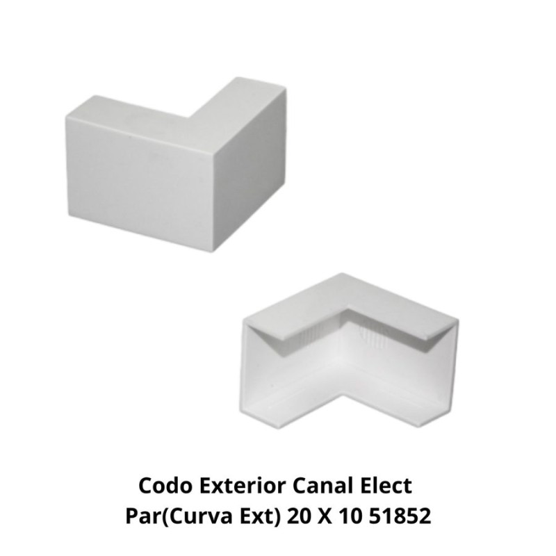 CODO EXTERIOR CANAL ELECT PAR(CURVA EXT) 20 X 10 5