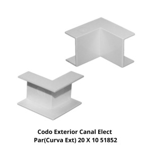 CODO INTERIOR CANAL ELECT PAR(CURVA INT) 20 X 10 5