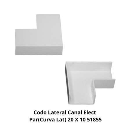 CODO LATERAL CANAL ELECT PAR(CURVA LAT) 20 X 10 51