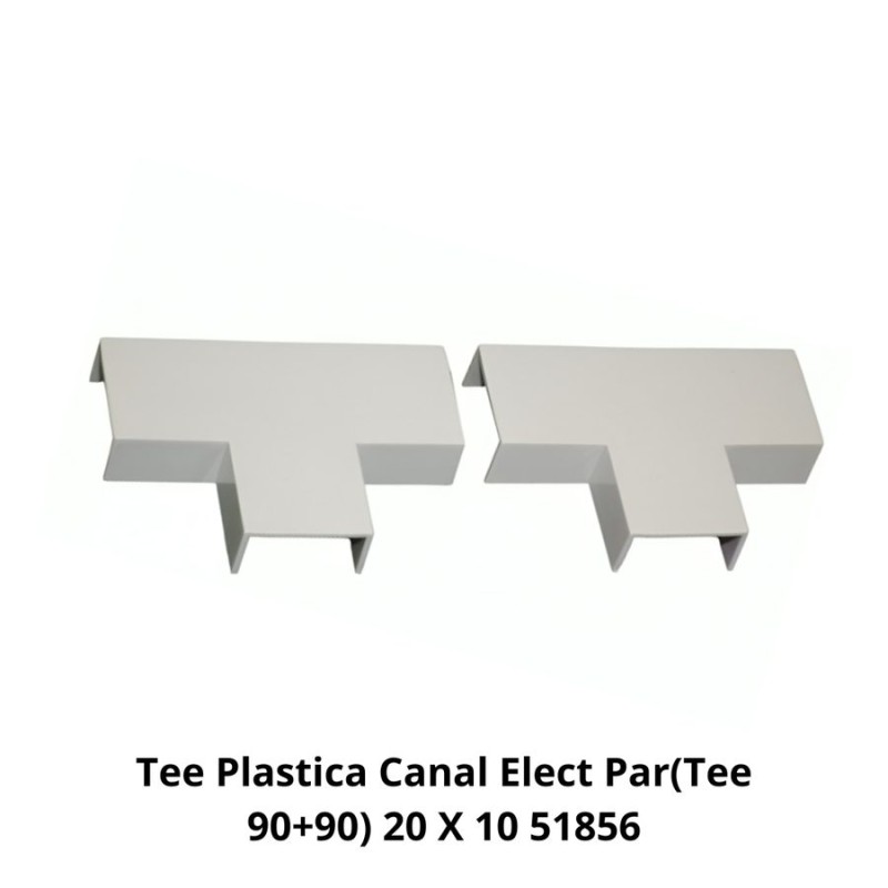 TEE PLASTICA CANAL ELECT PAR(TEE 90+90) 20 X 10 51