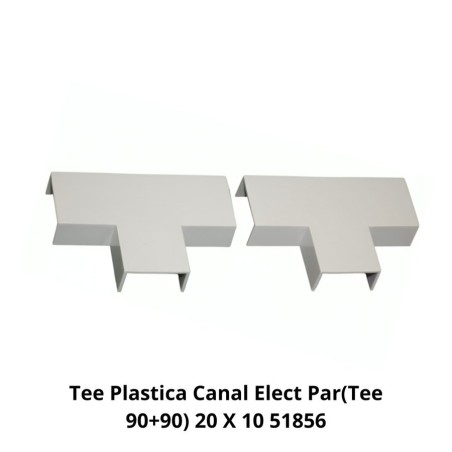 TEE PLASTICA CANAL ELECT PAR(TEE 90+90) 20 X 10 51