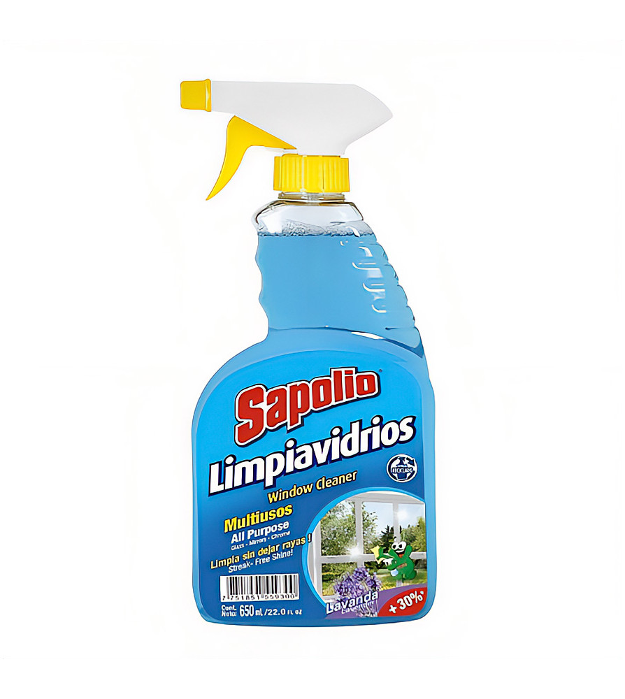 Limpia Vidrios Multiuso C/gatillo Sapolio 650 Ml
