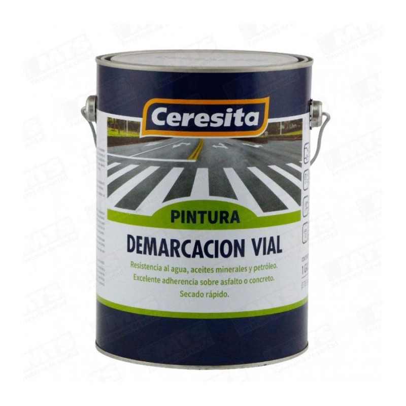 PINTURA CERESITA TRAFICO CONTRASTE 1 GL BLANCO