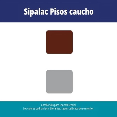 PINTURA PISO SIPALAC CAUCHO CLORADO 1 GL ROJO OXID
