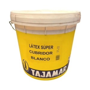 LATEX TAJAMAR SUPERCUBRIDOR 4 GALON BALDE BLANCO 1