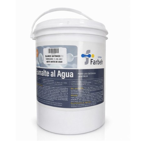 ESMALTE AL AGUA FARBETH BLANCO SATINADO 1 GL