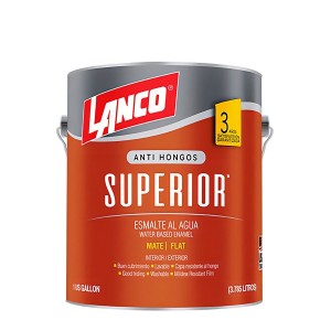 ESMALTE LANCO AL AGUA *1 GL MATE BLANCO SUPERIOR C
