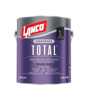 ESMALTE LANCO TOTAL SINTETICO 1 GL NEGRO TL 1449-4