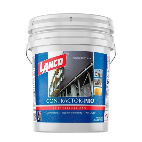 LATEX LANCO CONTRACTOR-PRO 4 GL BLANCO INT/EXT R C