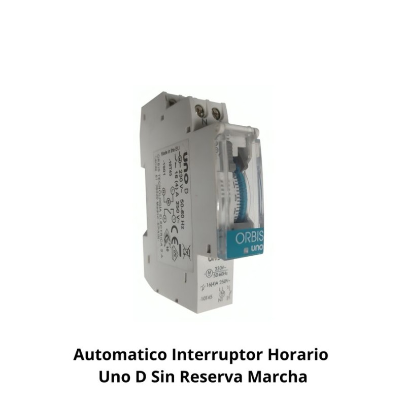 AUTOMATICO INTERRUPTOR HORARIO UNO D SIN RESERVA M