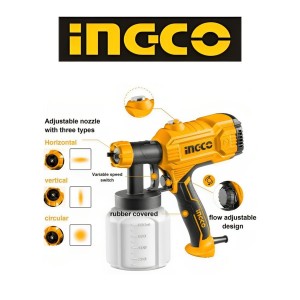 PISTOLA PINTAR INGCO 450W 800ML SPRAY GUN SPG3508