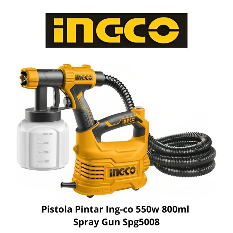 PISTOLA PINTAR INGCO 550W 800ML SPRAY GUN SPG5008