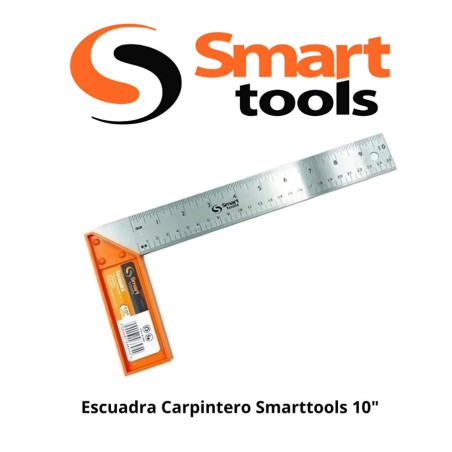 ESCUADRA CARPINTERO SMARTOOLS 10" 6103805