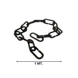 CADENA PLASTICA ESLABON NEGRA MT