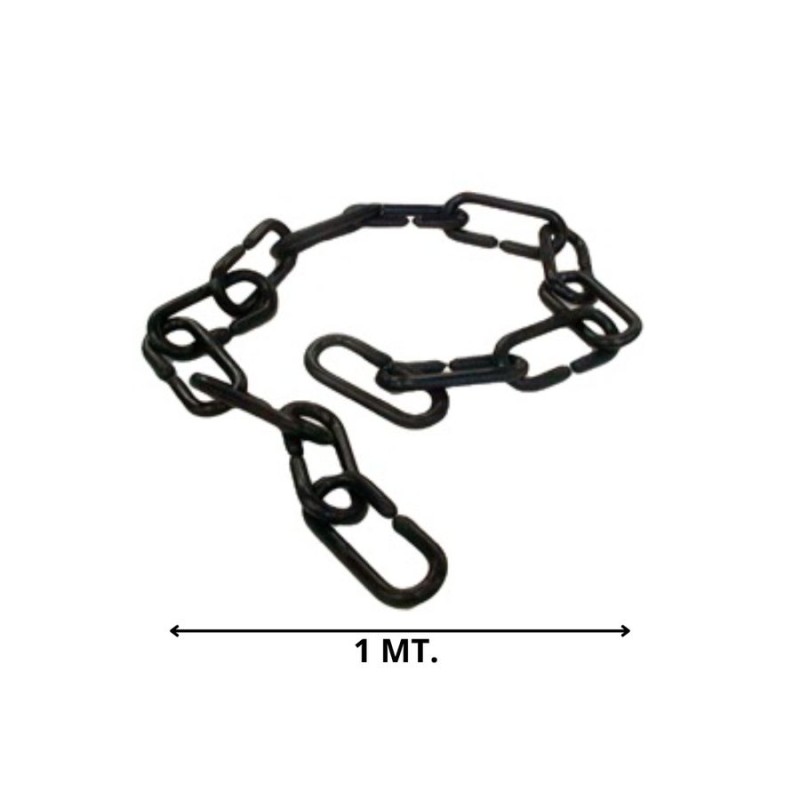 CADENA PLASTICA ESLABON NEGRA MT