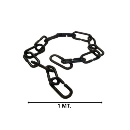 CADENA PLASTICA ESLABON NEGRA MT
