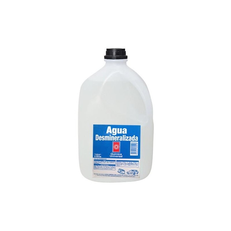 AGUA QUIMICA UNIVERSAL DESTILADA BIDON 5 LT
