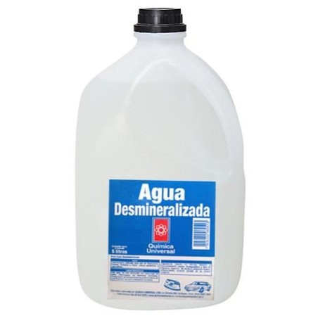 AGUA QUIMICA UNIVERSAL DESTILADA BIDON 5 LT