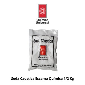 SODA CAUSTICA ESCAMA QUIMICA 1/2 KG