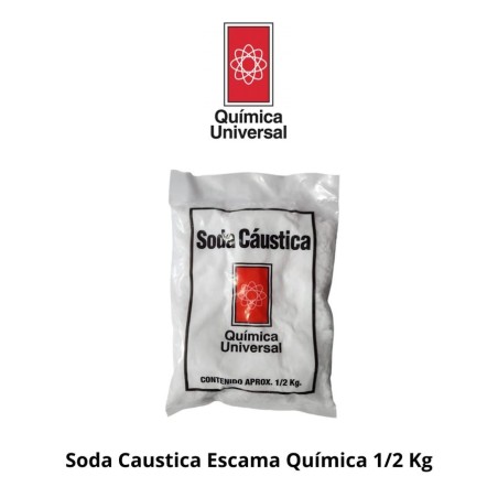 SODA CAUSTICA ESCAMA QUIMICA 1/2 KG