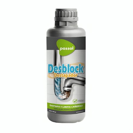 DESTAPADOR PASSOL DESBLOCK LIMPIA CAÑERIAS 700 GRS