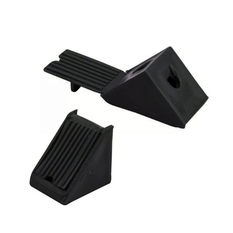 SOPORTE REPISA PLASTICO TIPO ESCUADRA NEGRO
