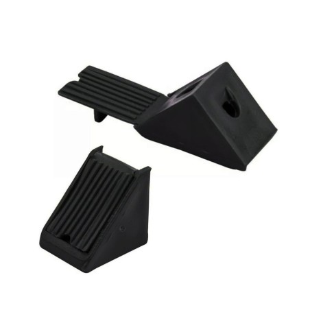 SOPORTE REPISA PLASTICO TIPO ESCUADRA NEGRO