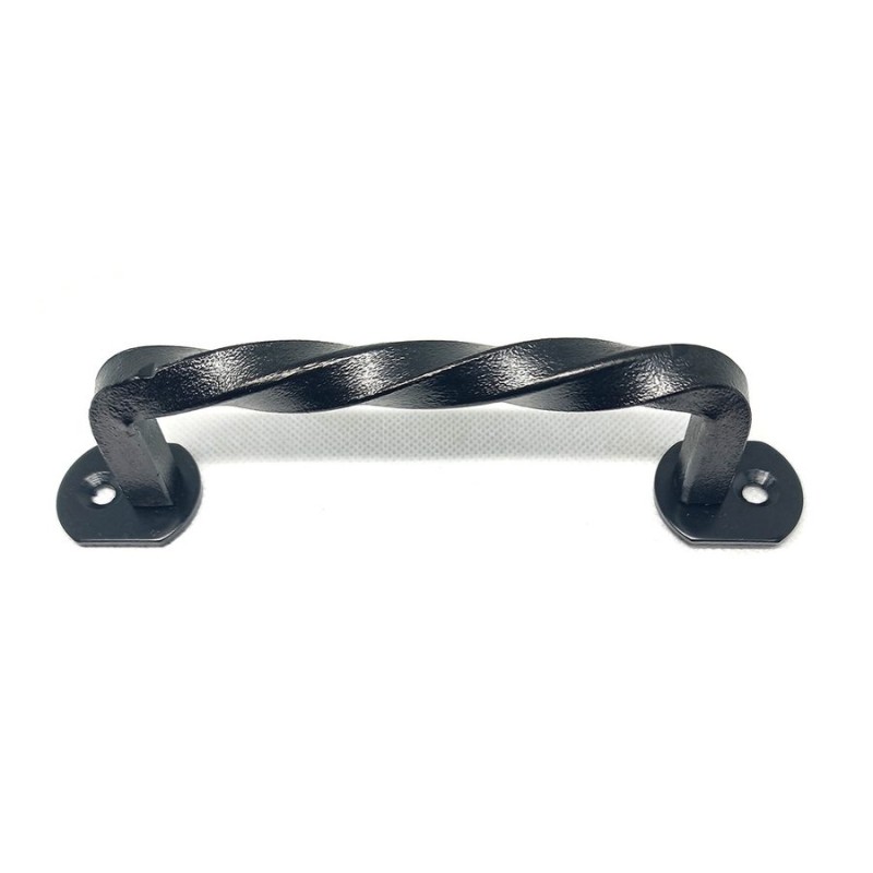 MANILLA FIERRO FORJADO NEGRO SIN BASE 16 CMS PUNTA