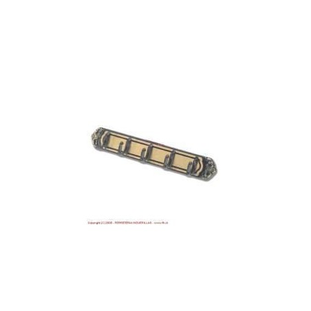 PERCHA BARROCA 5 GANCHOS BCEENVEJECIDO COD 125 EN