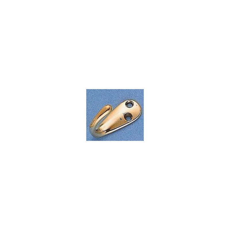 PERCHA SIMPLE 1 GANCHO BRONCEADA COD 127-1