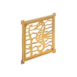 REJILLA PILETA BRONCE CUADRADA 100 MM 109233