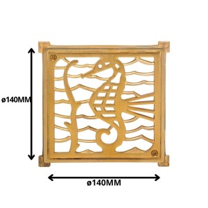 REJILLA PILETA BRONCE CUADRADA 140 MM 109253