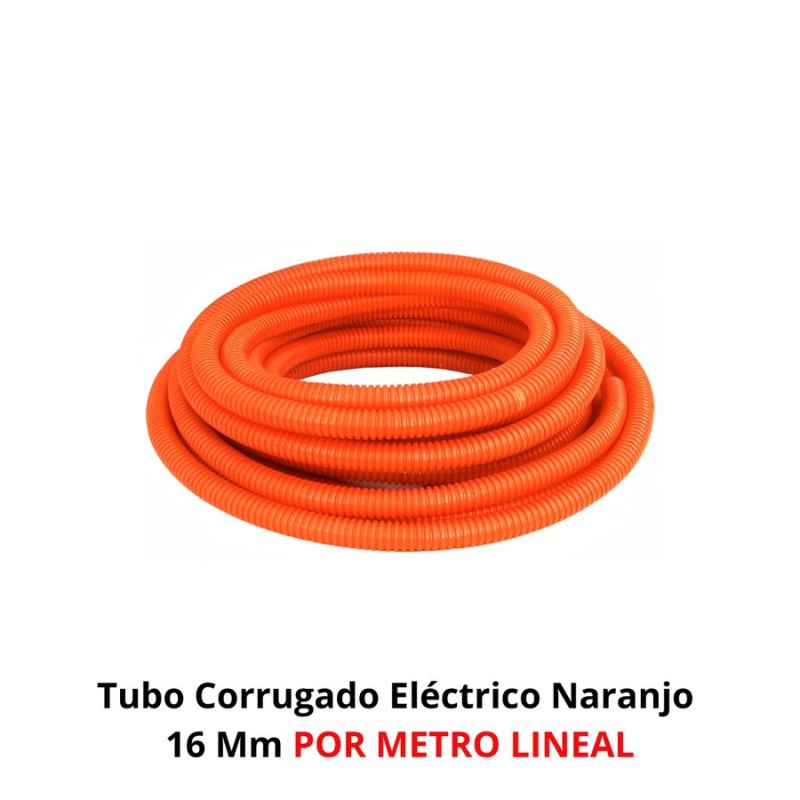 TUBO CORRUGADO ELECTRICO NARANJO 16 MM