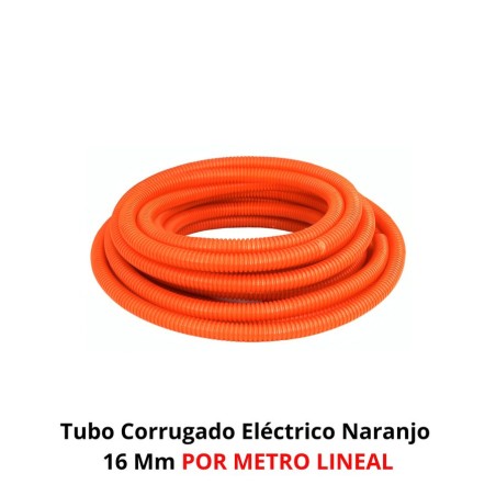 TUBO CORRUGADO ELECTRICO NARANJO 16 MM