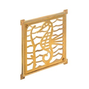 REJILLA PILETA BRONCE CUADRADA 140 MM 109253