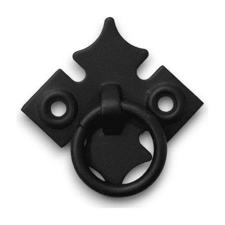 TIRADOR FORJADO NEGRO ARGOLLA 1 1/2