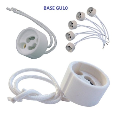 BASE VOLANTE P/AMPOLLETA DICROICA GU-10