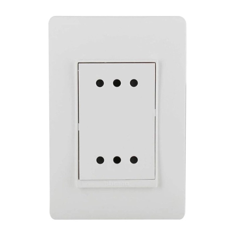 TOMA CORRIENTE BTICINO EMB DOBLE 2P + T 10 A BLANC