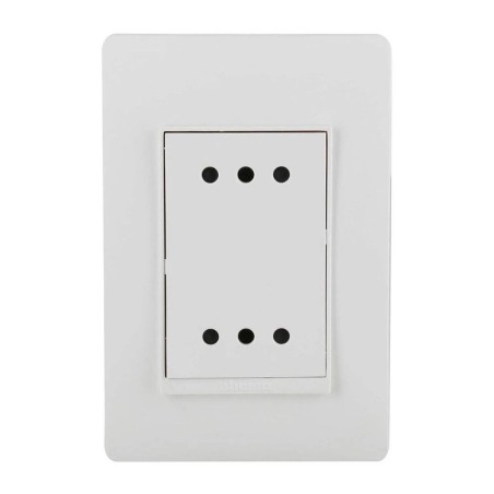 TOMA CORRIENTE BTICINO EMB DOBLE 2P + T 10 A BLANC