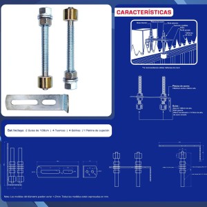 PIVOTE GUIA METAL CORREDERA LIOI DOBLE