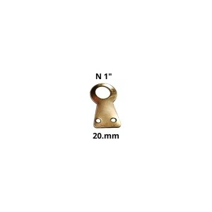 GANCHO COLGAR BRONCEADO BOTIQUIN N-1 20 MM