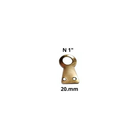GANCHO COLGAR BRONCEADO BOTIQUIN N-1 20 MM