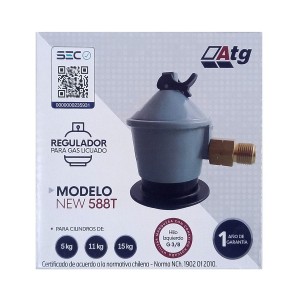 REGULADOR ATG C/FLEXIBLE METAL MOD NEW 588 CERTIF