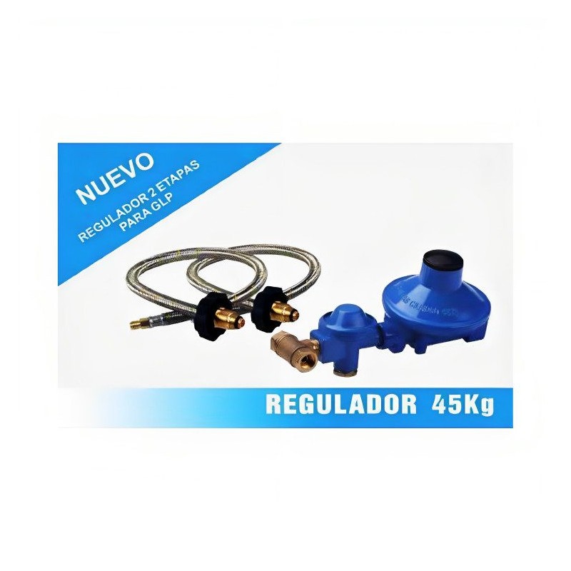 REGULADOR SERCOGAS PARA CILIND 45 KG 2 ETAPAS GLP