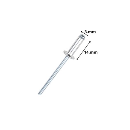 REMACHE POP ALUMINIO 3 X14