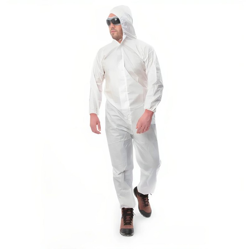 BUZO DESECHABLE BLANCO TALLA L