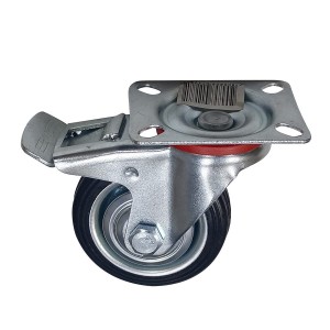 RUEDA P/CARROS INDUSTRIAL NEGRA 3 GIRATORIO C/F